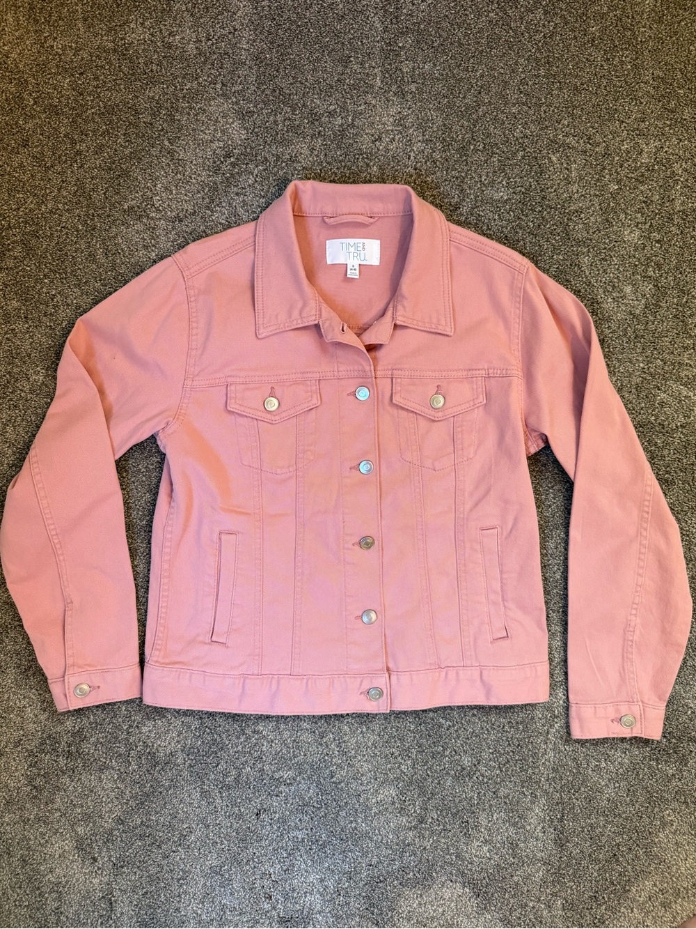 Time and Tru Dusty Pink Denim Jacket - Size Small (S)
